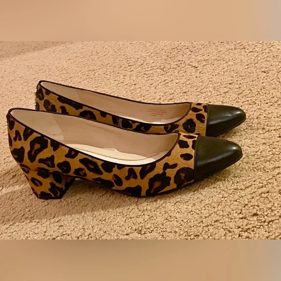 Brand new Cole Haan hair calf and leather animal print pumps, 9.5 - Picture 2 of 4